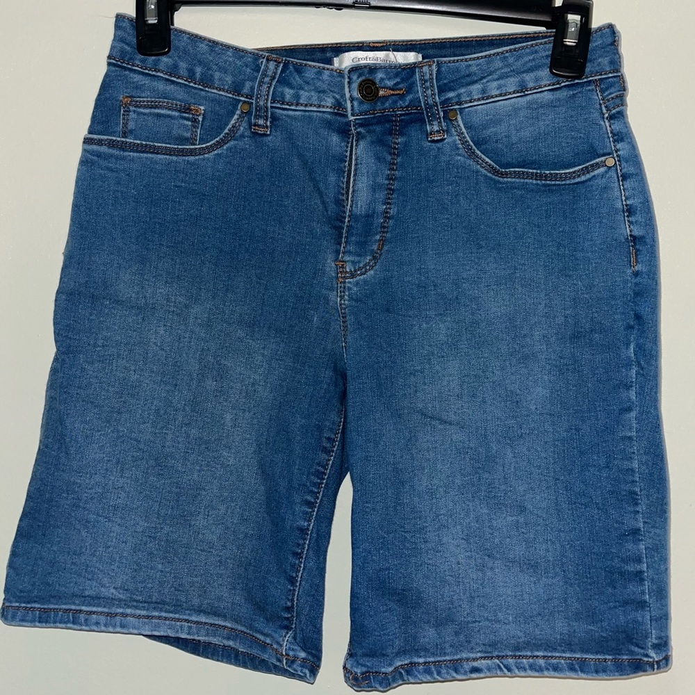 Long jean shorts